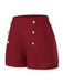 1950s Solid Button High Waisted Shorts, vintage fashion, retro style - perfect for women who love vintage and retro fashion