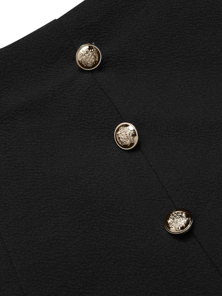 1950s Solid Button High Waisted Shorts, vintage fashion, retro style - perfect for women who love vintage and retro fashion