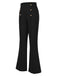 1950s Solid Center Seam Buttoned Flared Pants, vintage fashion, retro style - perfect for women who love vintage and retro fashion
