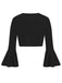 1950s Solid Christmas Trumpet Sleeved Jacket: timeless style reimagined