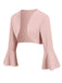 1950s Solid Christmas Trumpet Sleeved Jacket: timeless style reimagined