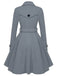 1950s Solid Color Lapel Slim Coat - vintage fashion, retro style