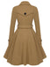 1950s Solid Color Lapel Slim Coat, vintage coat, retro outerwear - perfect for women who love vintage and retro fashion