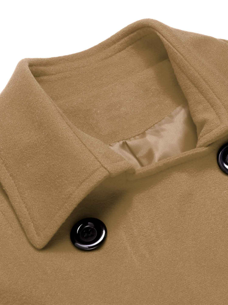 1950s Solid Color Lapel Slim Coat, vintage coat, retro outerwear - perfect for women who love vintage and retro fashion