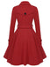 1950s Solid Color Lapel Slim Coat, vintage coat, retro outerwear - perfect for women who love vintage and retro fashion