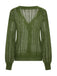 She finds her 1950s story in this 1950s Solid Crochet Hollow Knitted Cardigan