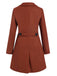 1950s Solid Double Breasted Lapel Skater Coat, vintage coat, retro outerwear - perfect for women who love vintage and retro fashion