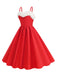 1950s Solid Fur Collar Christmas Dress: where 1950s romance meets her modern spirit