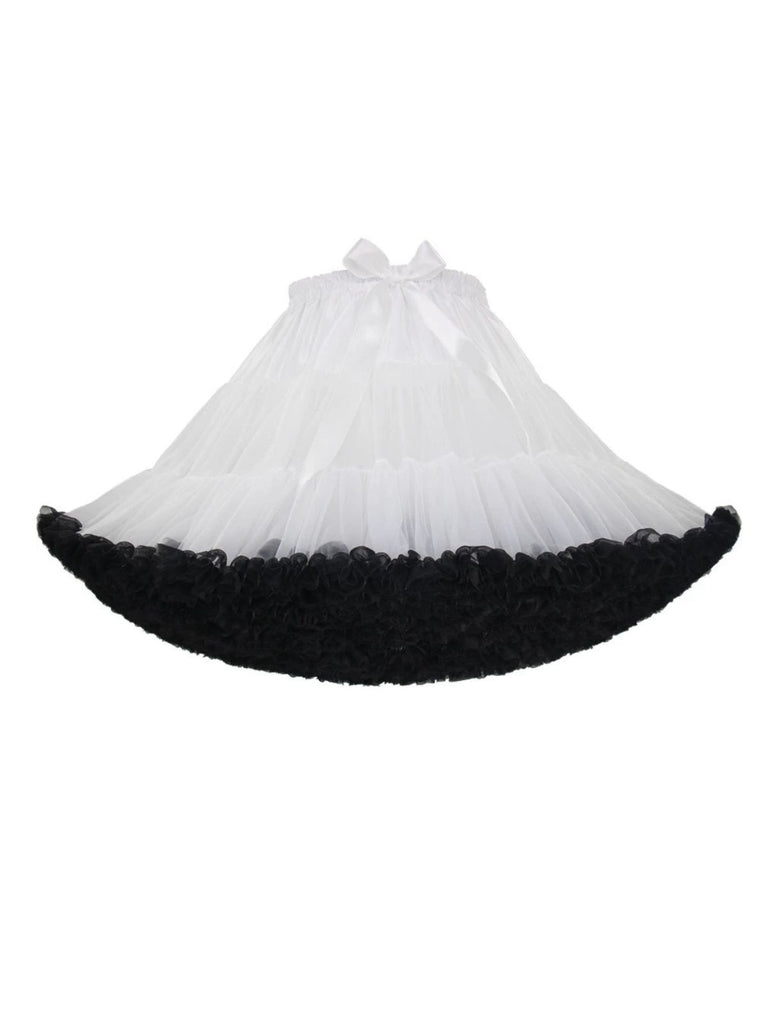 1950s Solid Halloween Mesh Underskirt Petticoat - vintage skirt, retro style