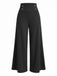 1950s Solid High Waist Double Breasted Wideleg Pants - vintage fashion, retro style