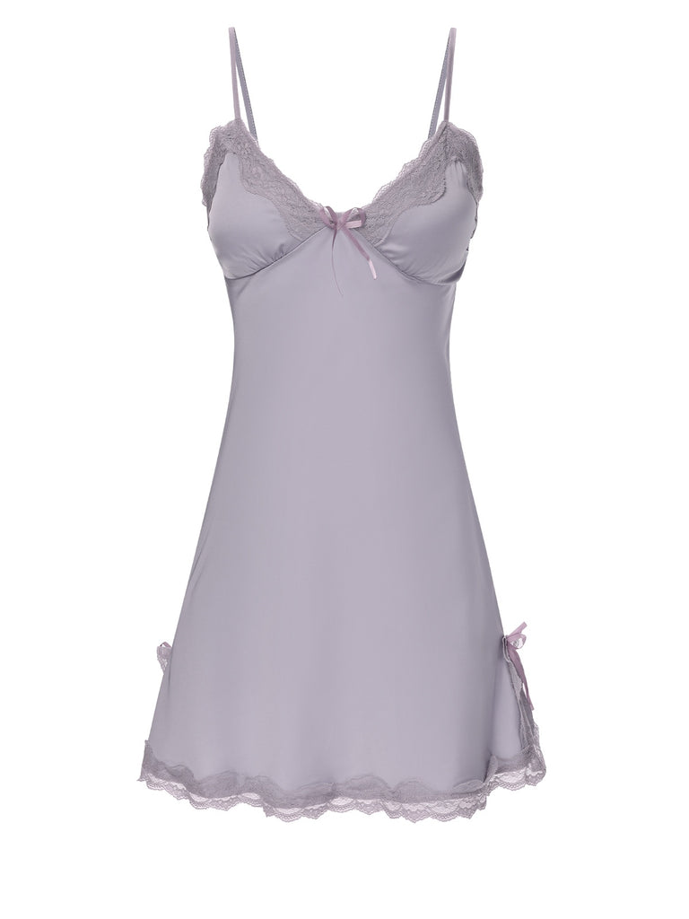 1950s Solid Lace Trimmed Straps Sleepwear, vintage fashion, retro style - perfect for women who love vintage and retro fashion