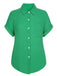 1950s Solid Lapel Button-Down Blouse, vintage top, retro blouse - perfect for women who love vintage and retro fashion