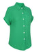 1950s Solid Lapel Button-Down Blouse, vintage top, retro blouse - perfect for women who love vintage and retro fashion