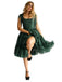 1950s Solid Multi-Layered Ruffle Tulle Dress - vintage dress, retro fashion, rockabilly