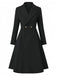 1950s Solid Notched Collar Dress Coat - vintage dress, retro fashion, rockabilly