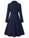 1950s Solid Notched Collar Dress Coat - vintage dress, retro fashion, rockabilly