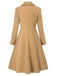 1950s Solid Notched Collar Dress Coat - vintage dress, retro fashion, rockabilly