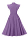 1950s Solid Ruffle Sleeve Bow Neck Dress — vintage elegance for the modern woman