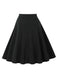 1950s Solid Side Buttons Pocket Skirt - vintage skirt, retro style