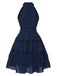 1950s Solid Sleeveless Belt Tutu Dress, vintage dress, retro fashion, rockabilly, pin-up fashion - perfect for women who love vintage and retro fashion