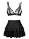 1950s Solid Suspender Skirt Swimsuit, vintage skirt, retro style - perfect for women who love vintage and retro fashion