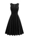 1950s Solid V-Neck Pleated Velvet Dress — a 1950s silhouette that turns sidewalks into runways