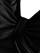 1950s Solid V-Neck Ruched Halter One-Piece Swimsuit: 1950s Riviera elegance, reimagined for her