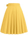 She sways in this 1950s Solid Waist Tie Swing Skirt and it's pure 1950s magic