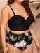 1950s Spaghetti Strap Floral Swimsuit — because 1950s glamour never goes out of style