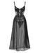 1950s Spaghetti Strap Sheer Lace Satin Bow Nightgown: where 1950s romance meets her modern spirit