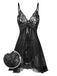 1950s Spaghetti Straps Lace Sheer Nightdress — a 1950s silhouette that turns sidewalks into runways