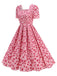 1950s Square Neck Heart Dots Dress — the kind of 1950s dress that makes strangers smile