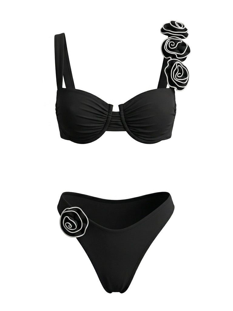 1950s Square Neck Vintage Bikini, vintage swimsuit, pin-up swimwear - perfect for women who love vintage and retro fashion