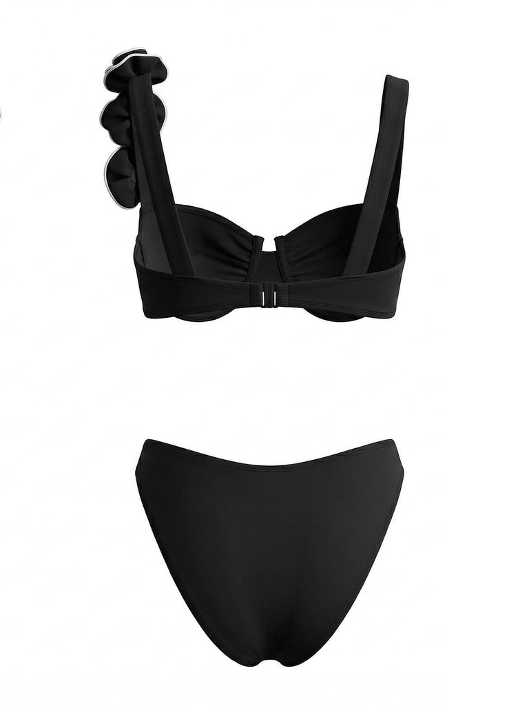 1950s Square Neck Vintage Bikini, vintage swimsuit, pin-up swimwear - perfect for women who love vintage and retro fashion