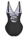 1950s Starfish V-Neck Tummy Control One-Piece Swimsuit - vintage swimwear, retro swimsuit, pin-up style for vintage lovers