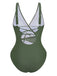 1950s Starfish V-Neck Tummy Control One-Piece Swimsuit | vintage swimwear, retro swimsuit, pin-up style - perfect for retro fashion enthusiasts