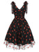 1950s Strawberry Mesh Swing Dress — vintage elegance for the modern woman