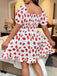 Red 1950s Vintage Retro Dress 7