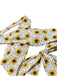Yellow 1950s Sunflower Cross Halter Swimsuit, vintage swimsuit, pin-up swimwear - perfect for women who love vintage and retro fashion