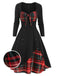1950s Sweetheart Plaid Patchwork Dress — the kind of 1950s dress that makes strangers smile