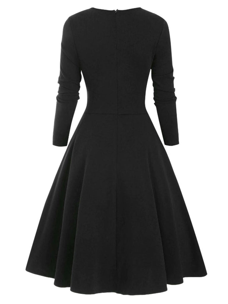 She slips into this 1950s Sweetheart Plaid Patchwork Dress and suddenly it's a 1950s daydream