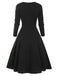 She slips into this 1950s Sweetheart Plaid Patchwork Dress and suddenly it's a 1950s daydream