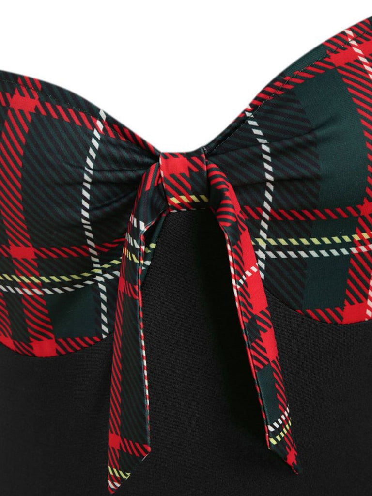 1950s Sweetheart Plaid Patchwork Dress: where 1950s romance meets her modern spirit