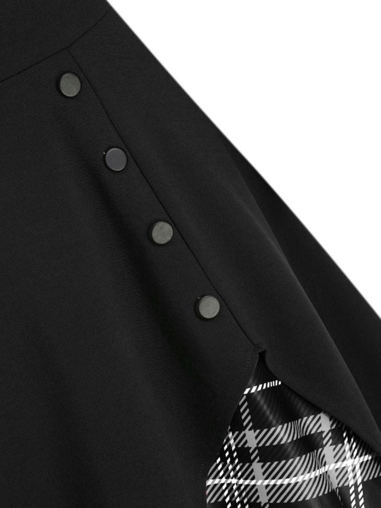 This 1950s Sweetheart Plaid Patchwork Dress wraps her in 1950s elegance, one twirl at a time