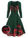 1950s Sweetheart Plaid Patchwork Dress — the kind of 1950s dress that makes strangers smile