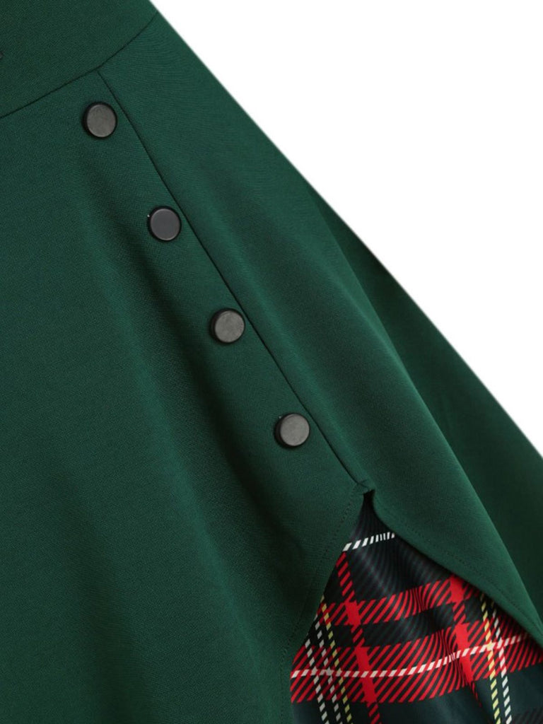 This 1950s Sweetheart Plaid Patchwork Dress wraps her in 1950s elegance, one twirl at a time