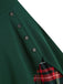 This 1950s Sweetheart Plaid Patchwork Dress wraps her in 1950s elegance, one twirl at a time