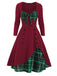 1950s Sweetheart Plaid Patchwork Dress — the kind of 1950s dress that makes strangers smile