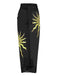 Black 1950s Sequined Sunflower Backless Swimsuit & Cover-Up - vintage swimsuit, pin-up style, classic black