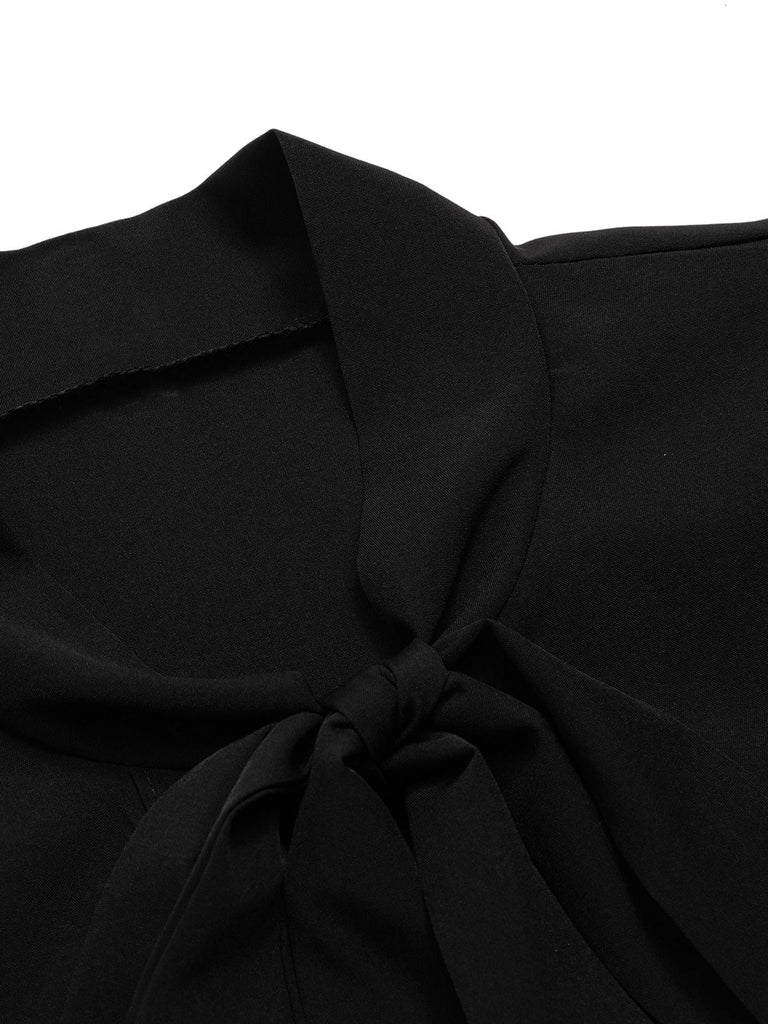 1950s Tie Neck Cap Sleeve Tops, vintage top, retro blouse - perfect for women who love vintage and retro fashion